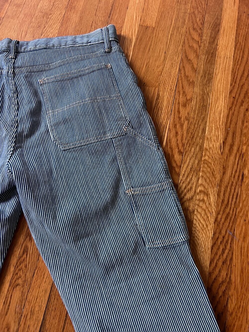 Gap Railroad Double Knee Hickory Straight Leg Carpenter Pants - Men's 34x30 - Picture 5 of 9